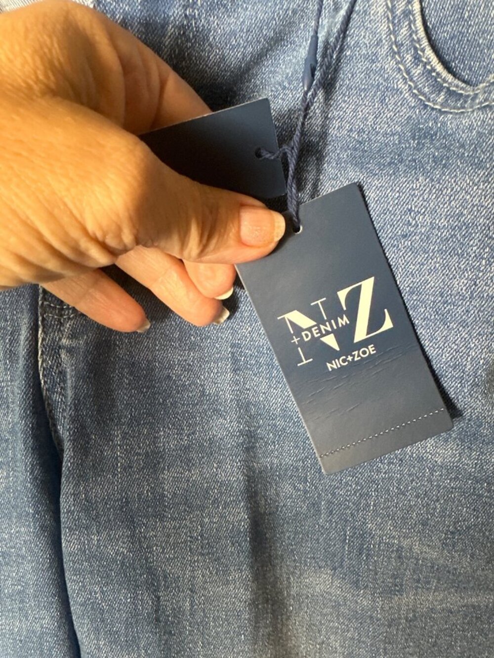 NIC+ZOE Women's "26" Recess Straight Ankle Jeans, Silverstone - Picture 6 of 8